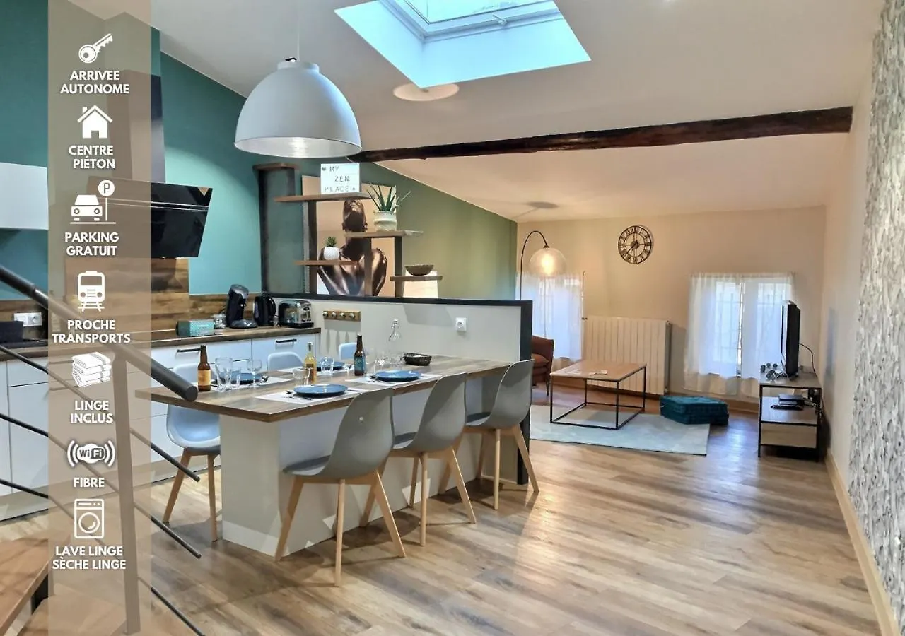 Myzenplace - Duplex 100M2 Cosy & Atypique, Centre Pieton, Parking location
